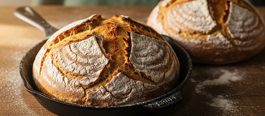 No-Knead Skillet Bread