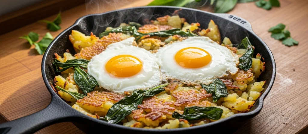 Wild Garlic & Potato Hash